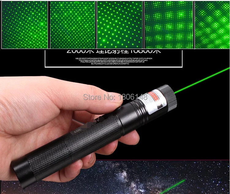 

HOT! High Power Military 200W 200000M 532nm Green Red Laser Pointer Pen Flashlight Light Burning match Burn Cigarettes Hunting