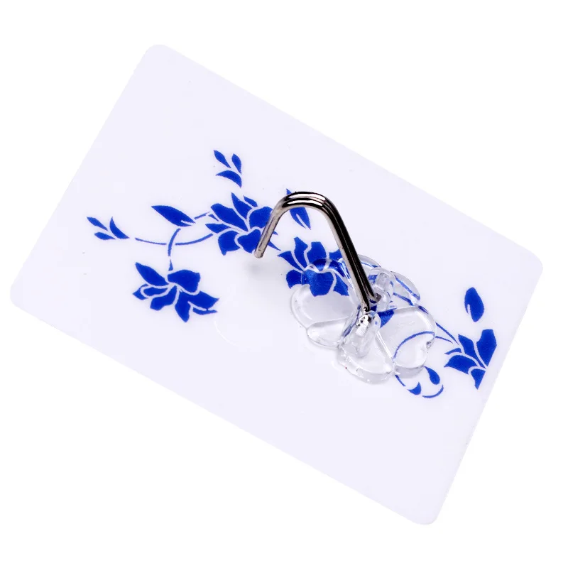 5 шт. сильный дома Кухня крючки станок и прозрачный присоски Настенные Крючки