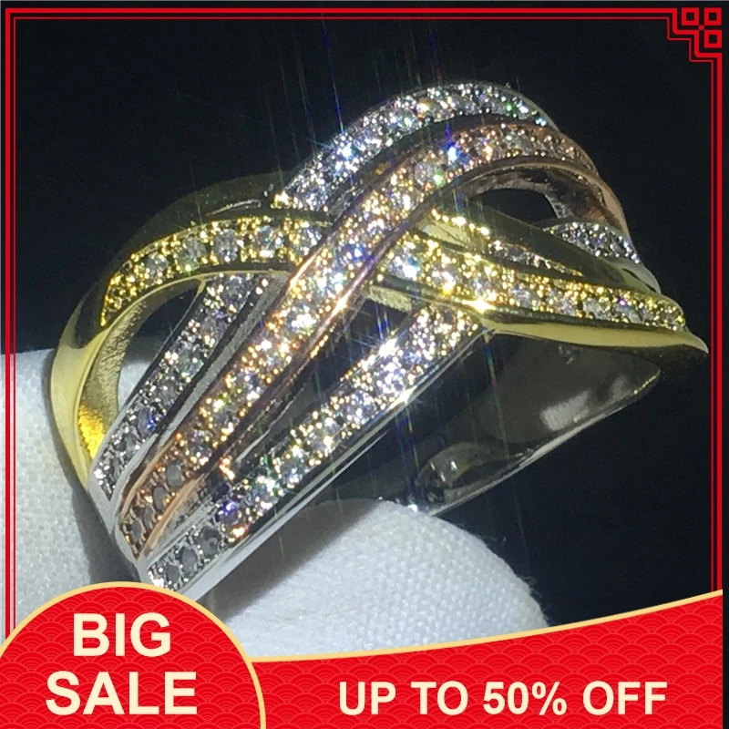 В винтажном стиле 3 вида цветов марки infinity ring серебряный цвет обещание AAAAA Циркон