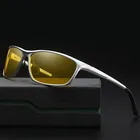 Очки ночного видения Aoron мужские, в алюминиево-магниевой оправе, поляризованные очки ночного видения для вождения автомобиля, антибликовые очки 2179