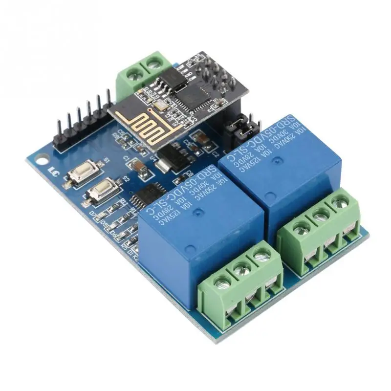 5V ESP8266 Dual Channel WiFi Relay Module IOT Smart Home Phone APP Remote Switch | Обустройство дома