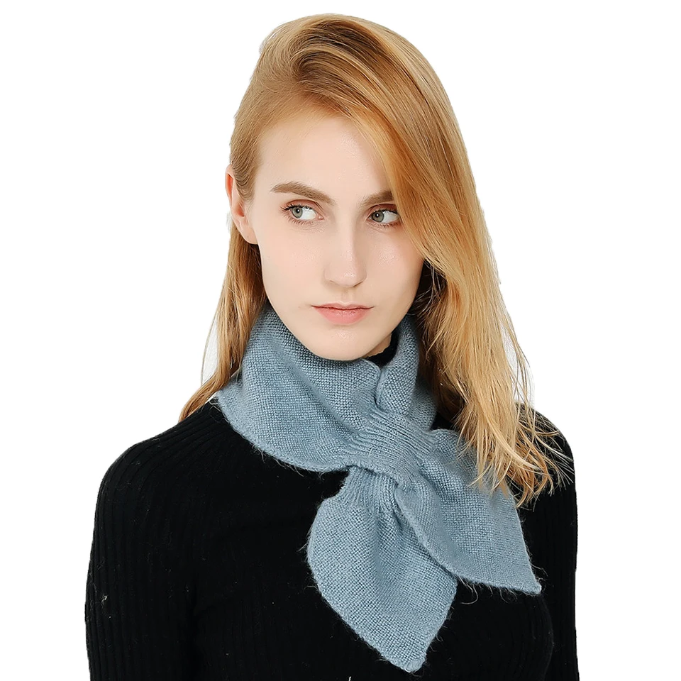 Новый Модный зимний шарф вязаный осенний толстый теплые шарфы для шеи чистый