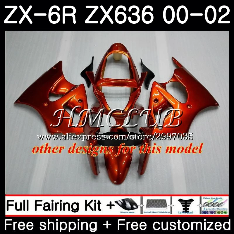 Корпус для KAWASAKI NINJA ZX 6 R ZX636 фабричная красная лампа 2000 2001 2002 57h4. 4 636 6R 600 CC Φ ZX6R 00 01 02