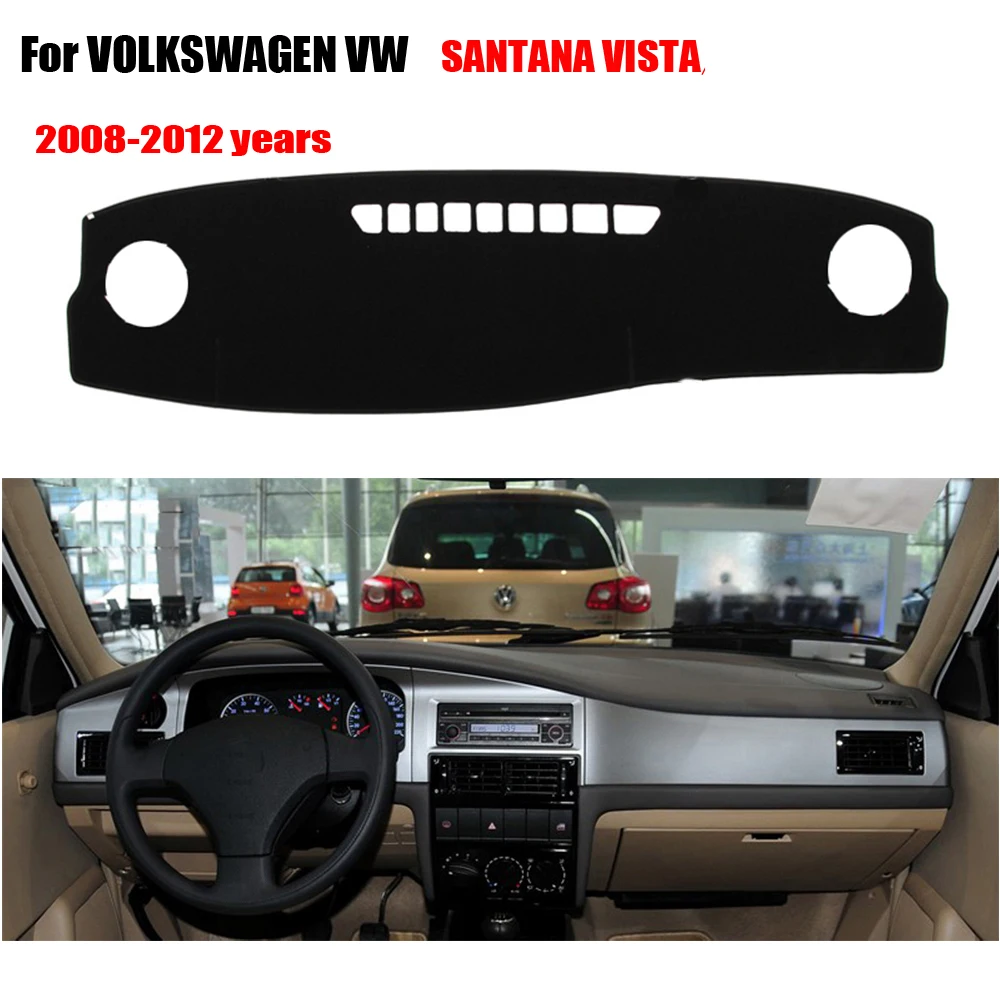 Чехлы для приборной панели автомобиля VOLKSWAGEN VW SANTANA VISTA 2008 2012 коврик чехлы