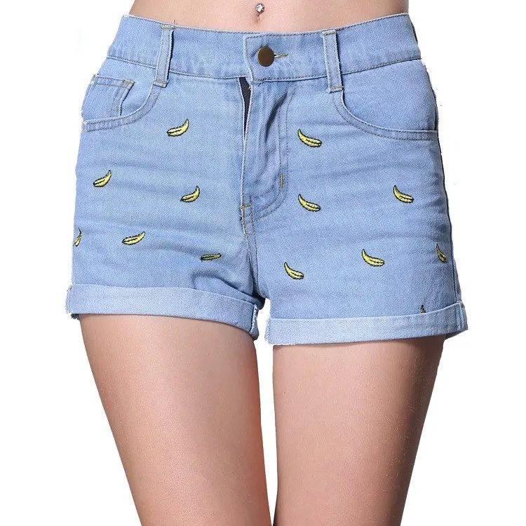 Womens Shorts Summer Fashion Casual Cotton Short Pants Women Clothing Blue Sexy Woman | Женская одежда