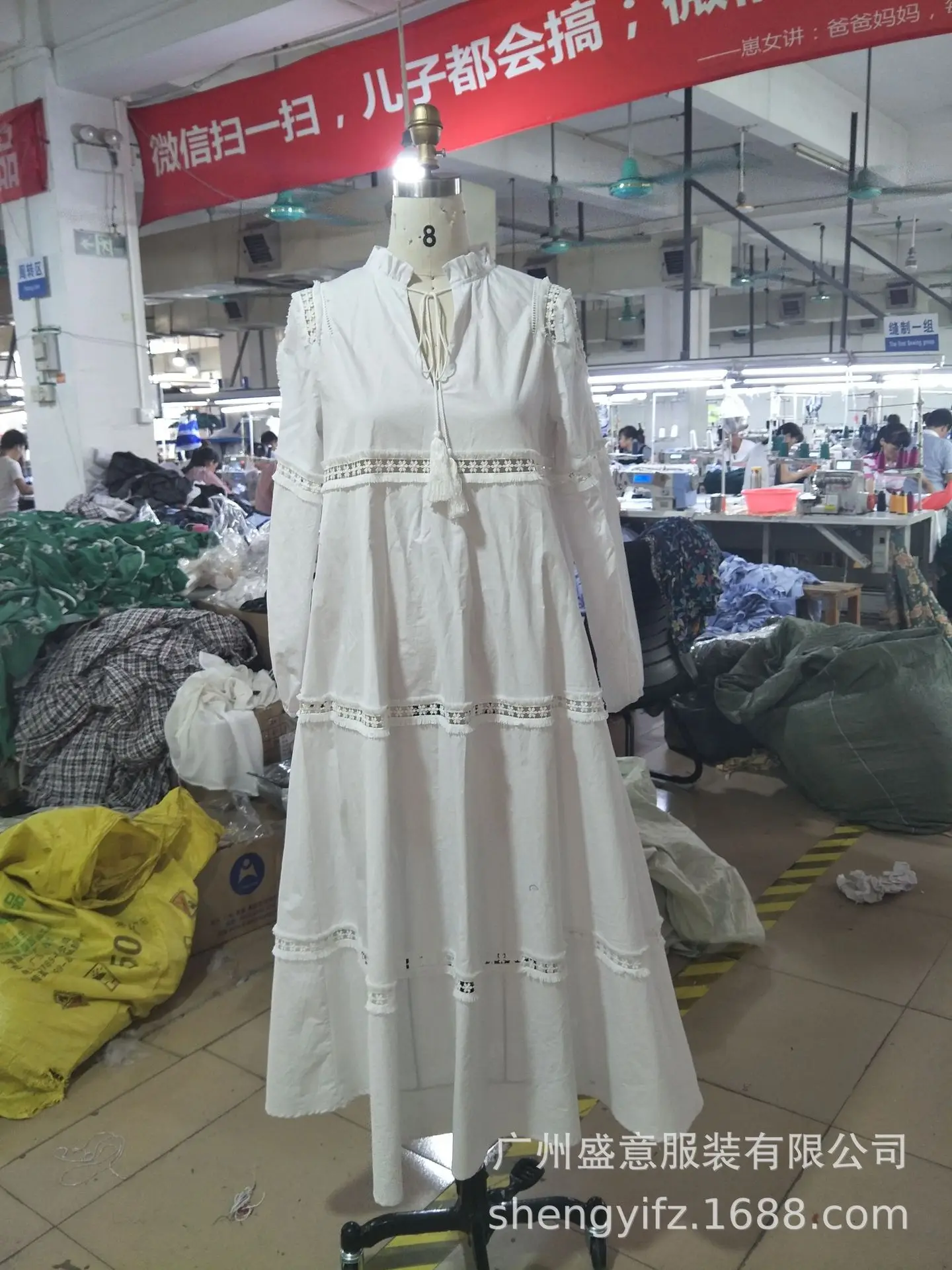 Elegant Lace Loose Bohemian Maxi Dresses for Women Hollow Out Long Sleeve White Summer Beach V Neck Casual Vestidos | Женская одежда