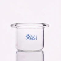 single layer cylindrical flat bottom open reactor bottlecapacity 500ml150mm flange outer diameterreagent bottle