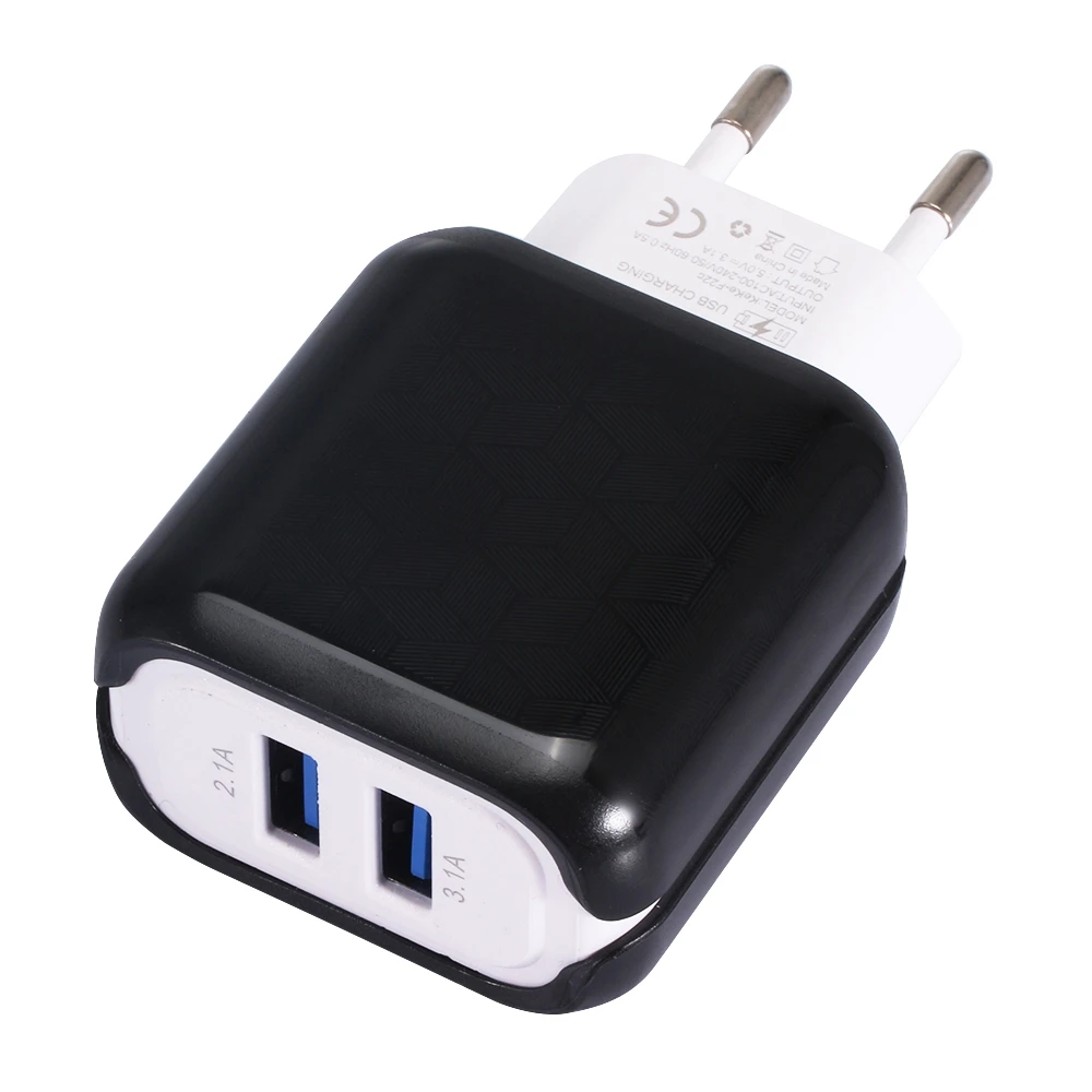 Горячие предложения 3.1a двойной Usb телефон зарядное устройство адаптер настенный