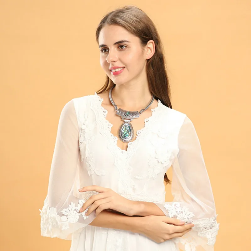 New Products Women's National Style Necklace Women Pendant Jewelry Accessories Bijoux Femme Christmas Gift | Украшения и