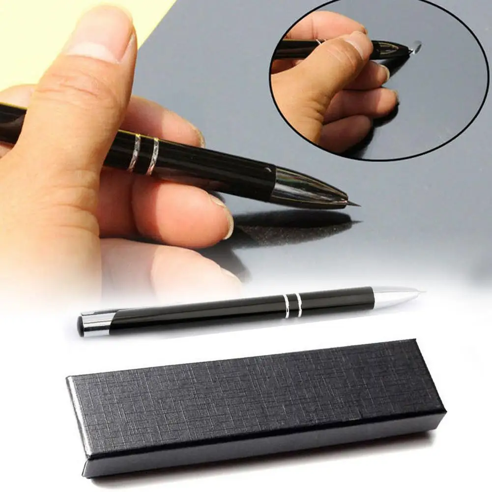 

NEW Style 1pc Car Sticker Bubble Remove Pen Metal Black Car Window Tint Glass Air Release Tool