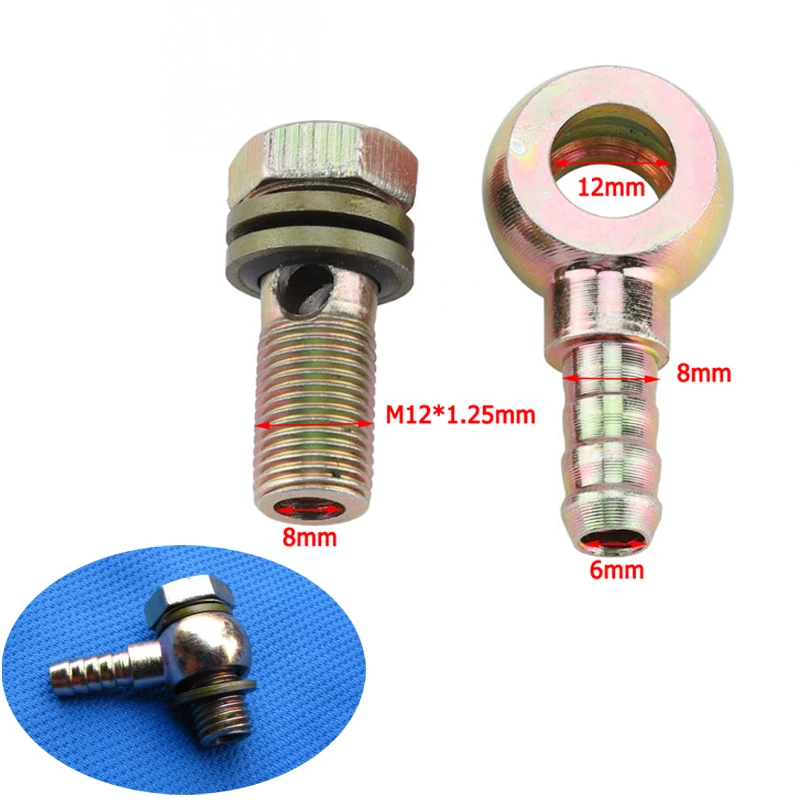 2 шт./компл. M12x1.25mm мотоцикл ремонт масляный радиатор затычка для арматуры шаровой головкой адаптер Фирменная Новинка и высокое качество детали из углеродистой стали