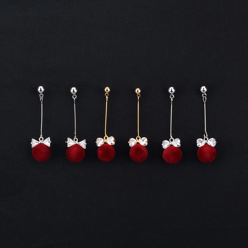 Красный венонат Bobbles Висячие серьги для женщин 1 пар/уп. длинные модные ювелирные