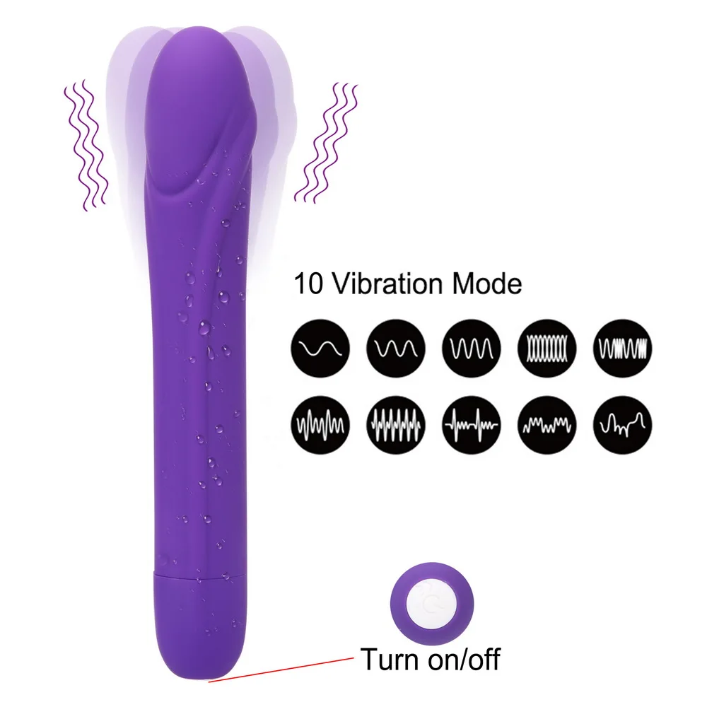 Соло Отопление вибратор фаллоимитатор G Spot 10 Скорость реалистичный AV Волшебная