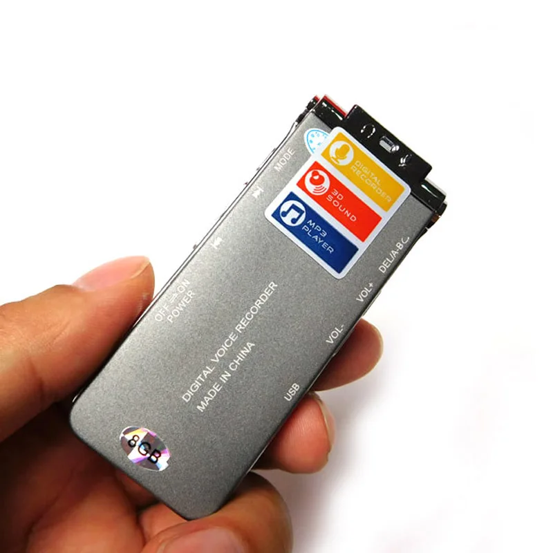 8 GB Профессиональный цифровой стерео голос Регистраторы диктофон Цифровой