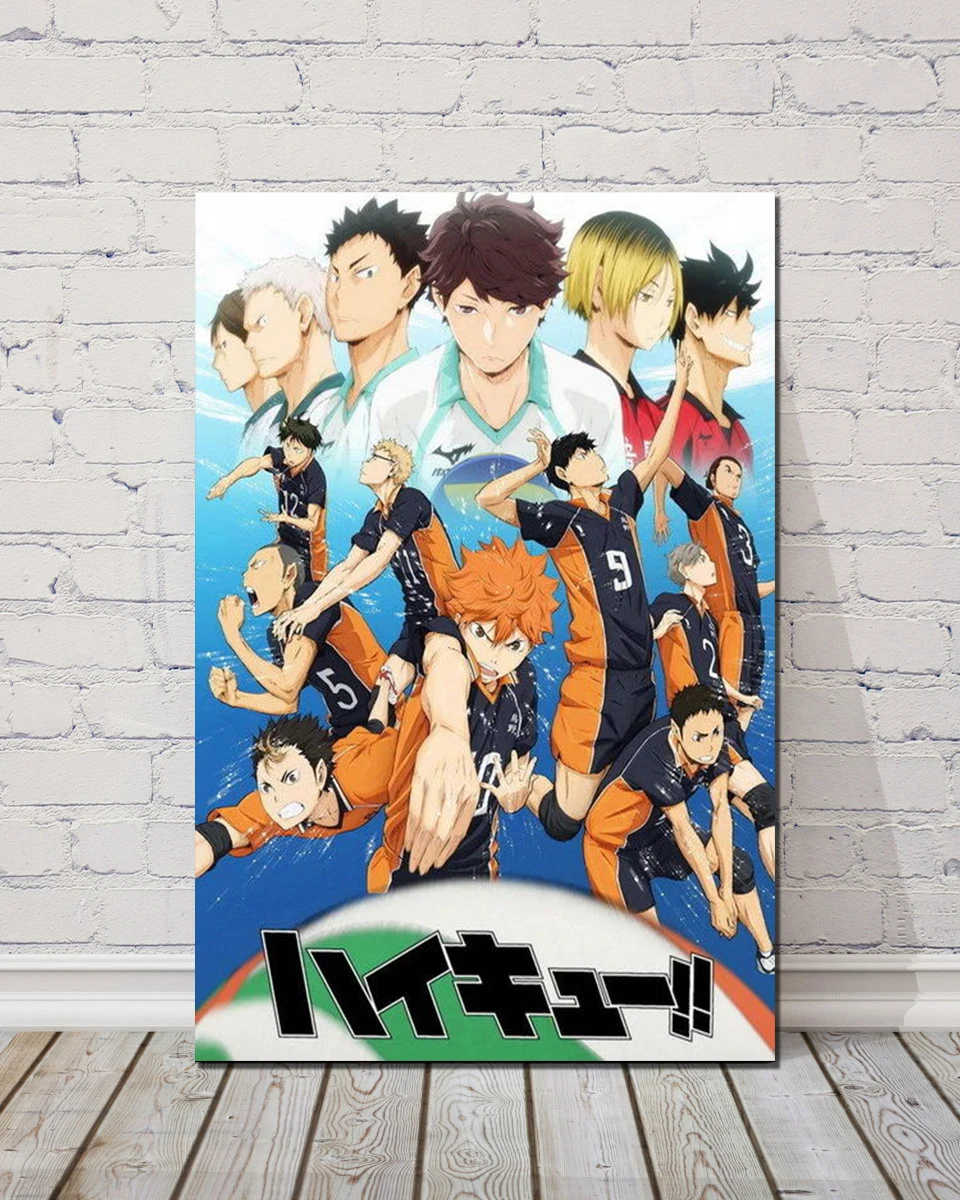 Плакат DM02982 Haikyuu в японском стиле для старшей школы волейбола Аниме Манга 14x20