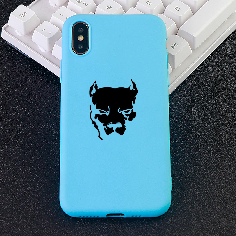 Funny Cell Phone Cases for iPhone 6s 7 8 Plus X XS MAX XR Case Bulldog Soft TPU Silicone Fitted Mobile Cover Accessories |