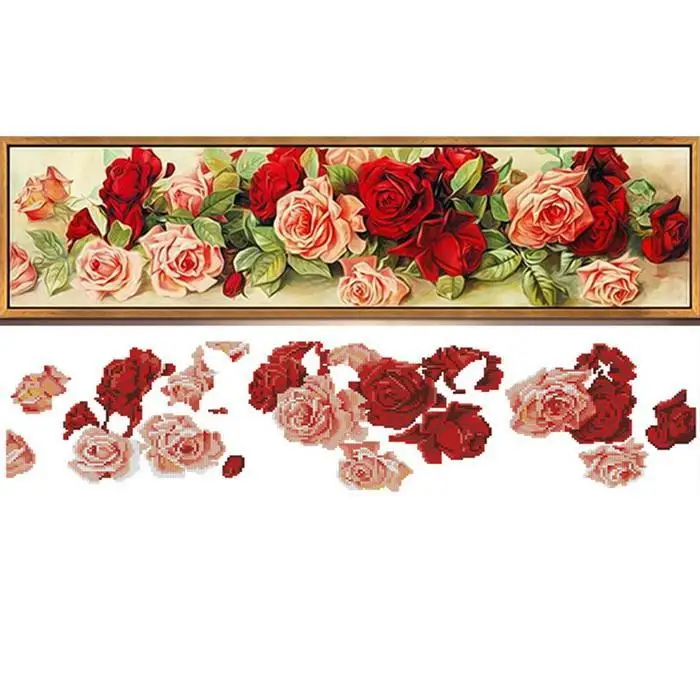 Flower Pattern Rhinestone Diamond Painting Home Wall DIY Dcor Bar Store Restaurant etc Frameless | Дом и сад