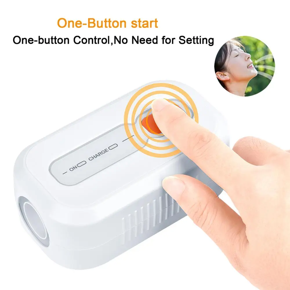 

MOYEAH Portable Auto CPAP Cleaner Disinfector with Built-in 2000mAh Battery Ozone Cpap Sanitizer For CPAP APAP BIPAP Mask Hose