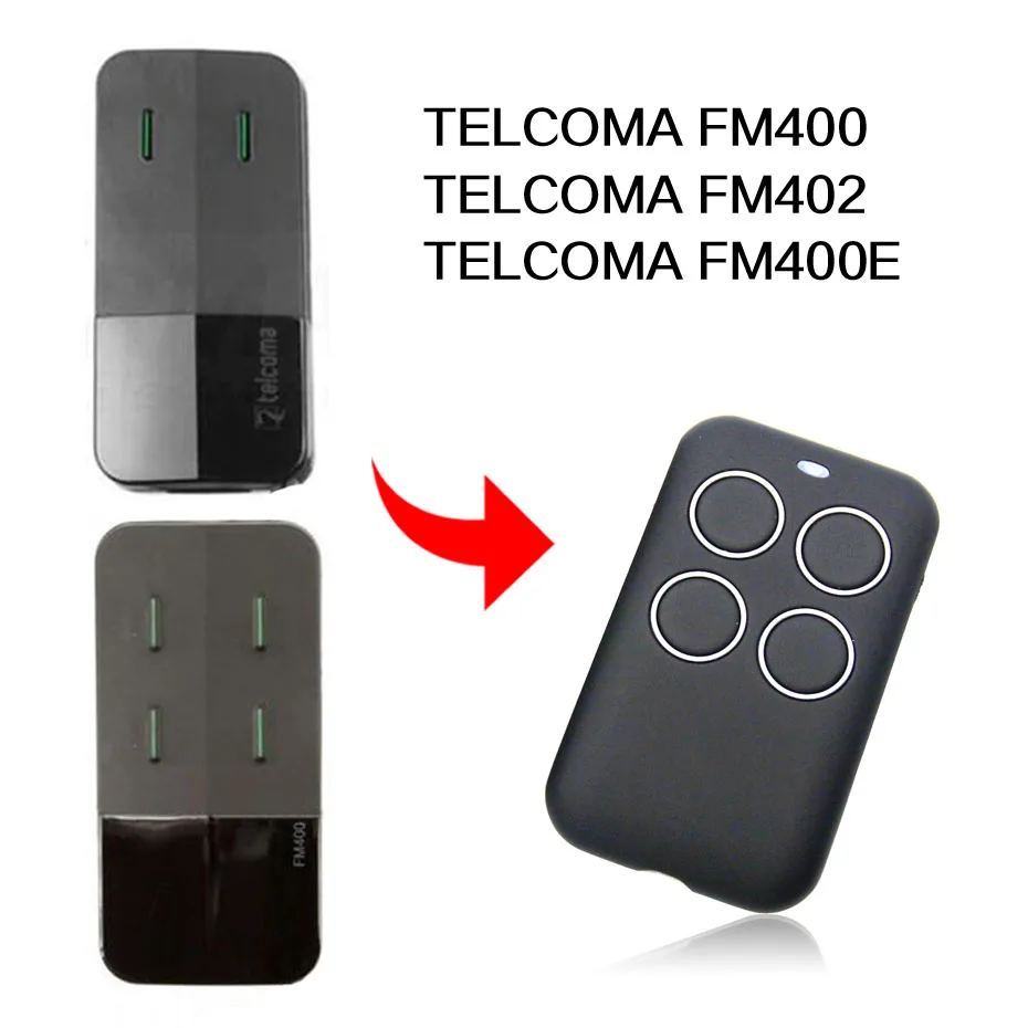 Пульт дистанционного управления TELCOMA FM400 FM402 FM400E пульт гаражной дверью 433 92 МГц |