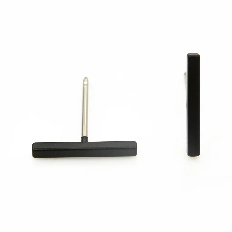 Простые Длинные серьги модные медные однообразные взрывные ювелирные изделия