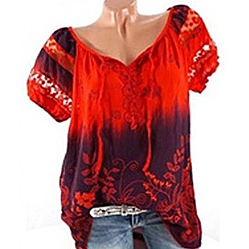 5XL размера плюс 2019 новые летние для женщин с коротким рукавом Кружевное платье v