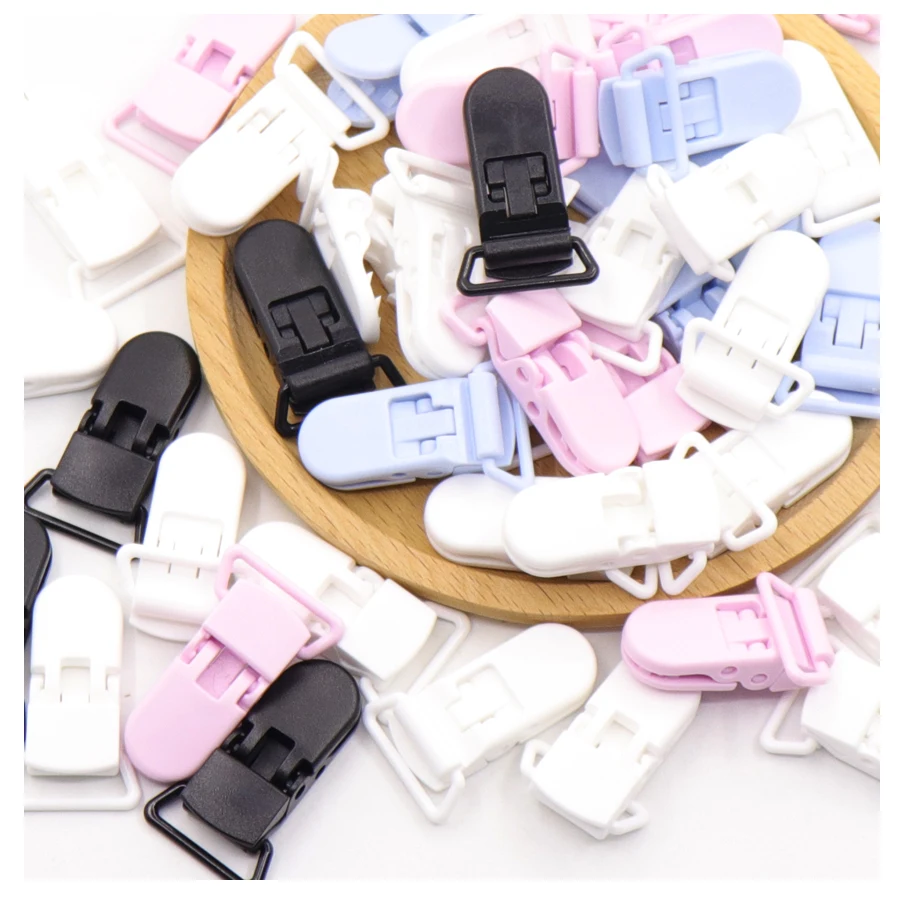 5 шт. пластиковый зажим для силиконового прорезывателя цепочка соски 20 мм зажимы