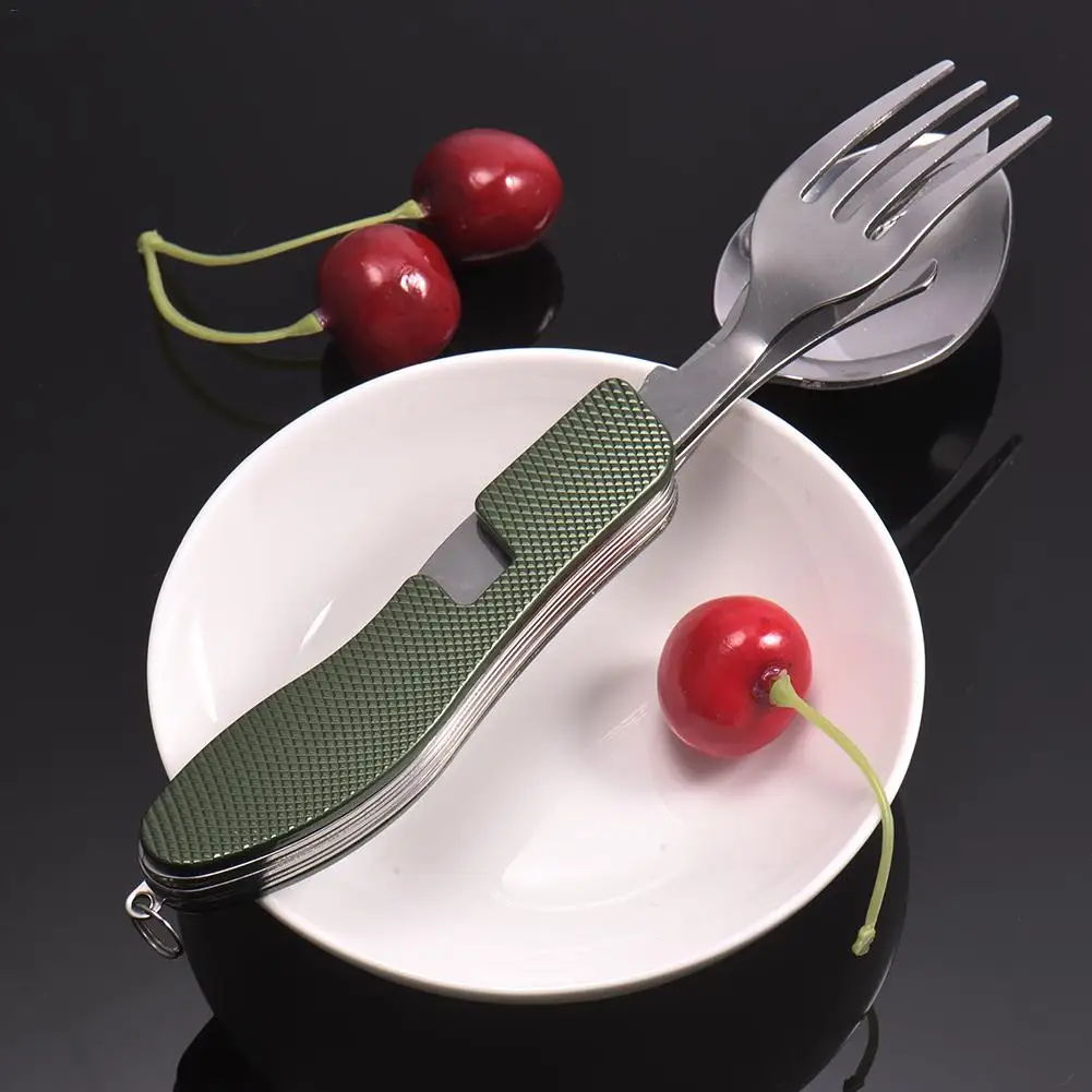 Лидер продаж Multi function Открытый Отдых Пикник столовая посуда нержавеющая сталь