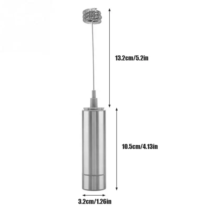 Electric Handheld Milk Frother Foamer Triple Spring Whisk Head Agitator Blender Mixer Stirrer Coffee Maker Tool | Дом и сад