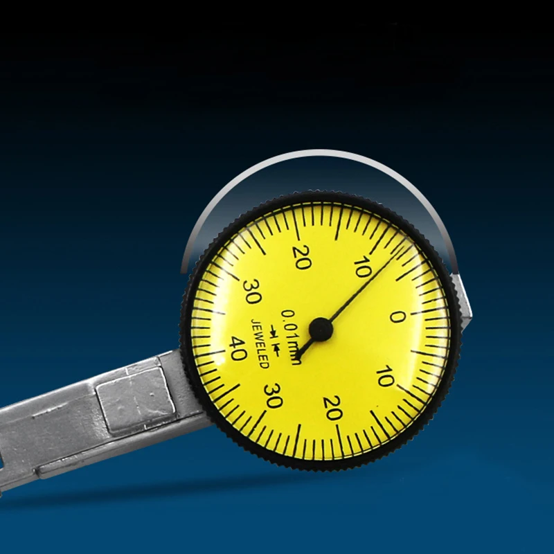 1pc Round Dial Gauge Test Indicator Tool Precision Metric with Dovetail Rails Mount 0-40-0 0.01mm Accurate Measuring Instrument |