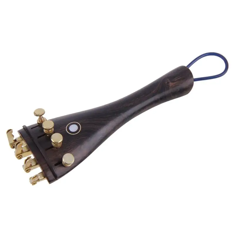Natrual Ebony Wood Violin Pegs / Chin Rest End Pin Tuners Tail Gut for 4/4 | Спорт и развлечения