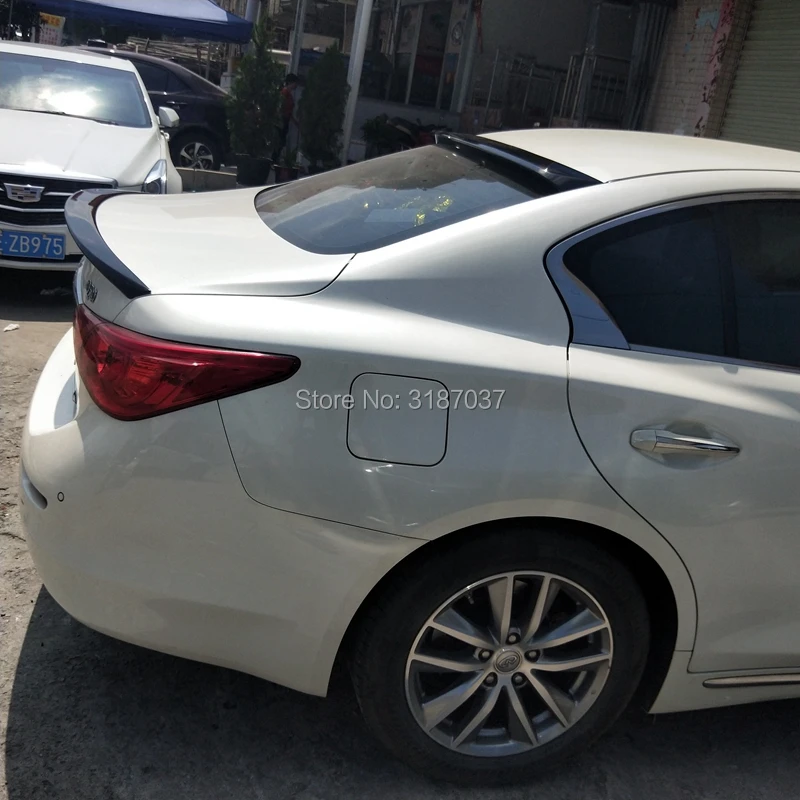 Спойлер для Infiniti Q50 2014 2015 2016 из АБС пластика Неокрашенный детской крышки