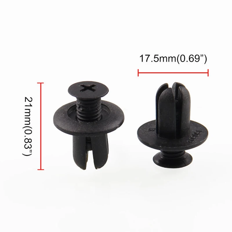 120X8 мм Пластиковые заклепки с отверстием для автомобиля крепежные зажимы бампера