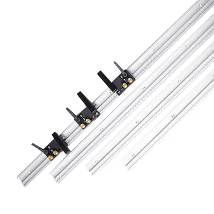 Т-образная направляющая для деревообработки, 60080010001220 мм, алюминиевый сплав, Т-образная направляющая со шкалойТорцевая направляющая для деревообработки, Новинка