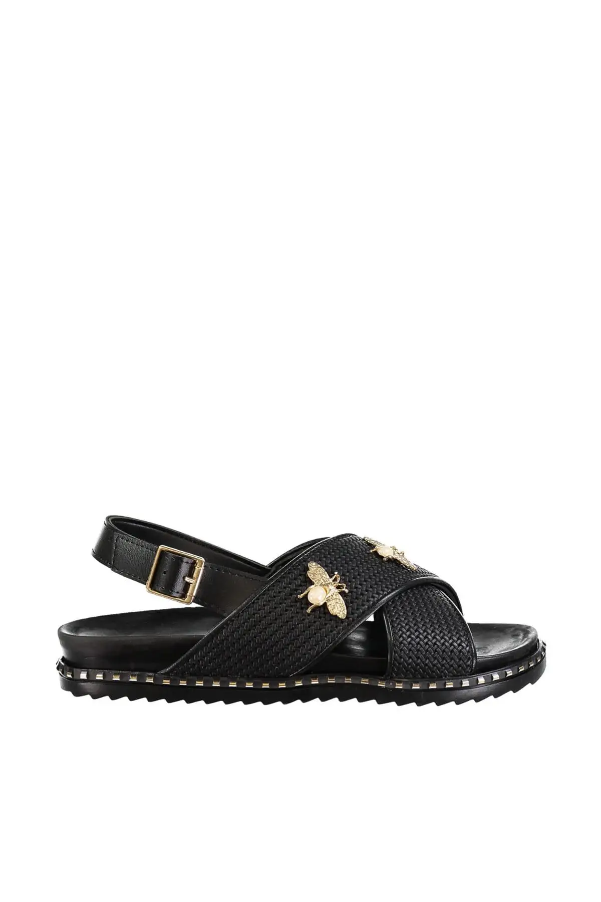 Trendyol черные женские босоножки TAKSS19OZ0024|Боссоножки и сандалии| |