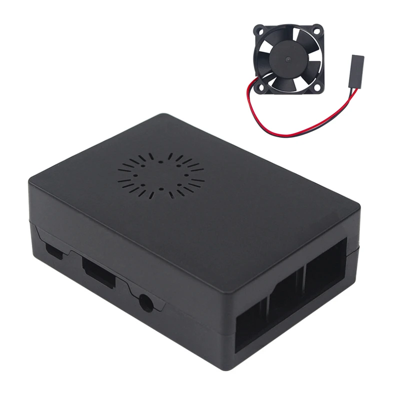 Raspberry Pi 3 Model B + черный чехол с вентилятором для /3B/ 2B/B|Демонстрационные стенды| |