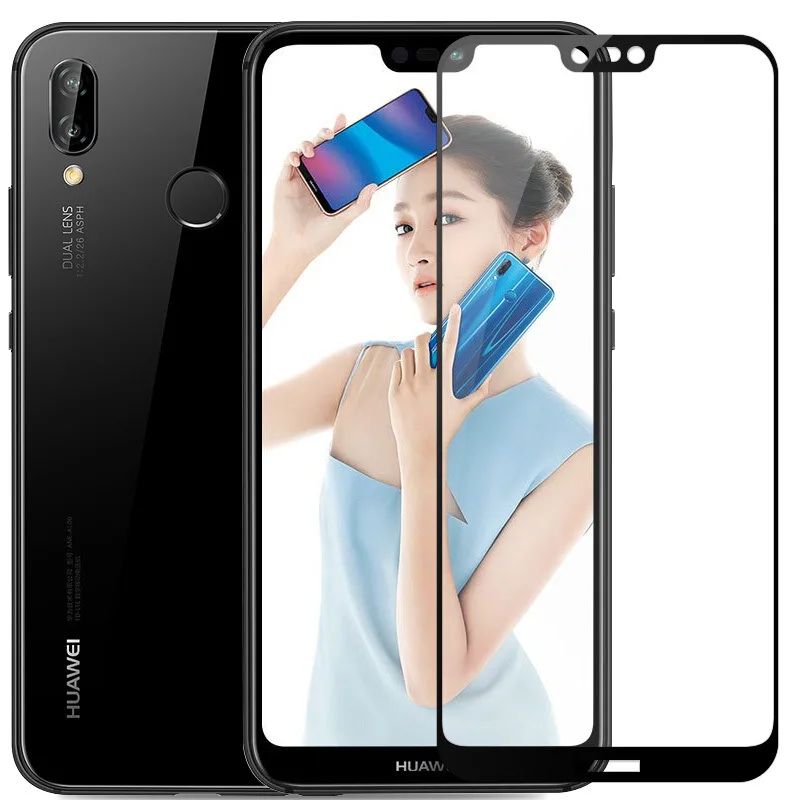 Закаленное защитное 3d стекло для Huawei Nova 3 полное покрытие твердость 9H Защитная - Фото №1