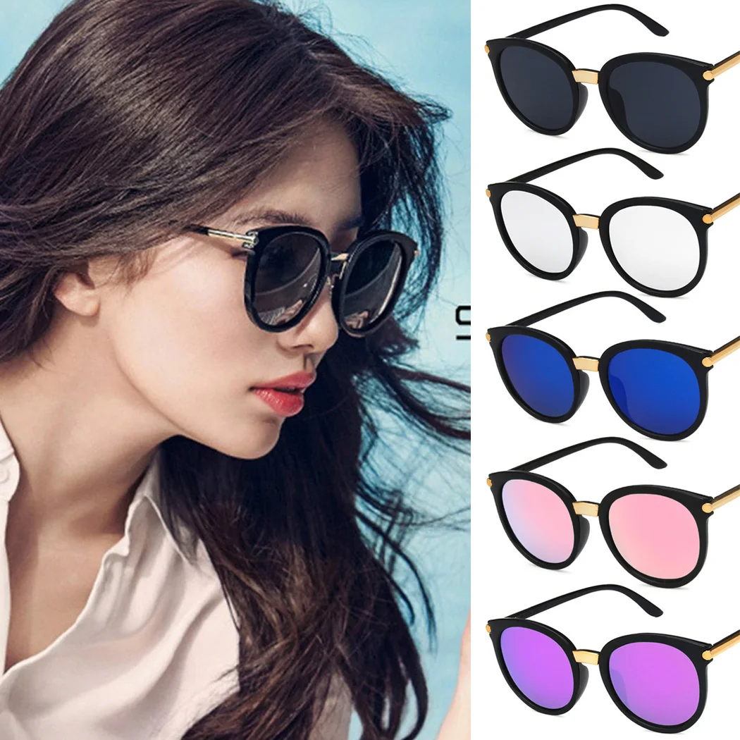 Женские разноцветные зеркальные очки кошачий глаз Винтажные Солнцезащитные