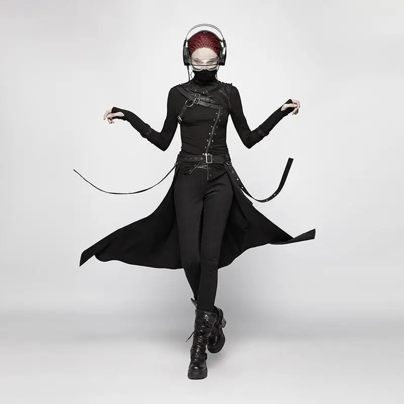 Панк Rave Для женщин панк съемной Overskirt OQ380BQF | Женская одежда
