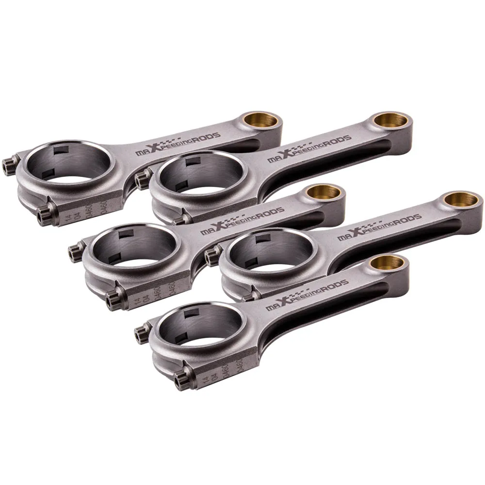 5x шатун стержень для Fiat 2 0 coupe 5 cyl 20V Turbo Bielle Pleuel подлинный 3/8 &quotARP 2000 болты 145