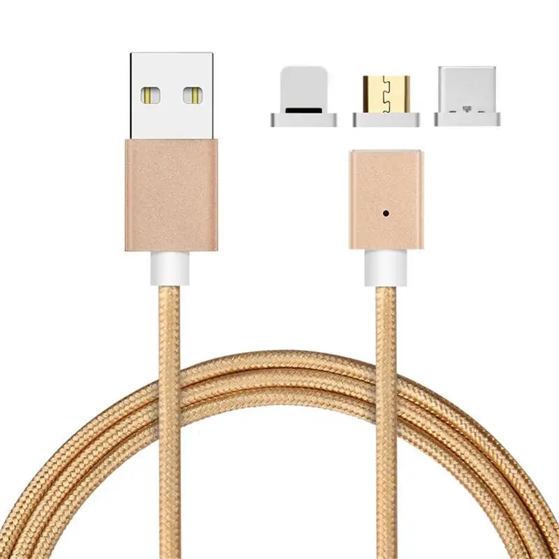1 м для 3 зарядное устройство быстрой зарядки адаптер Micro USB Магнитный кабель