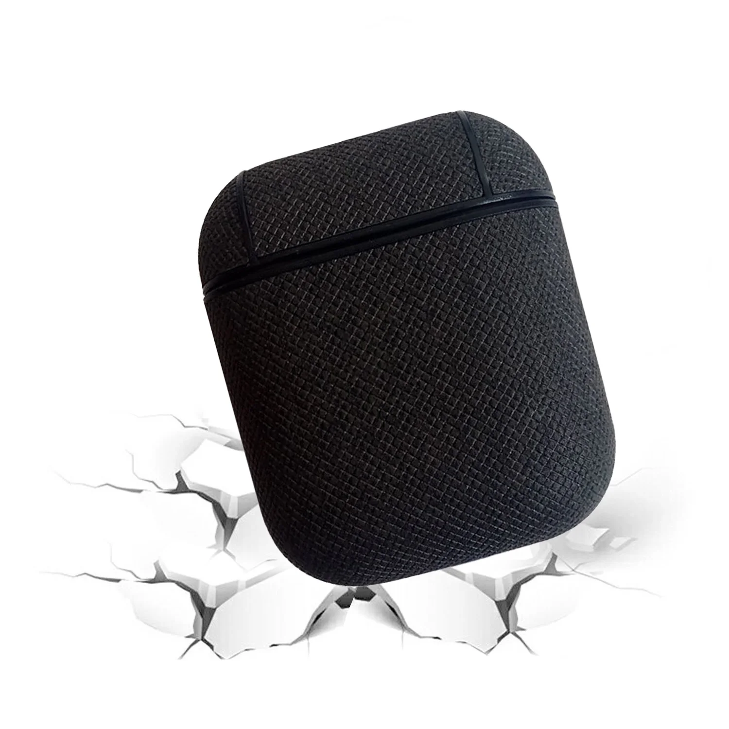 Besegad PU кожаный защитный чехол с карабином для Apple AirPods Air Pods TWS беспроводные Bluetooth