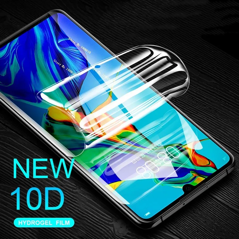 Полностью изогнутая Гидрогелевая Защитная пленка для Huawei Honor 10 8A 8C 7X P20 P30 Mate 20 Pro Lite