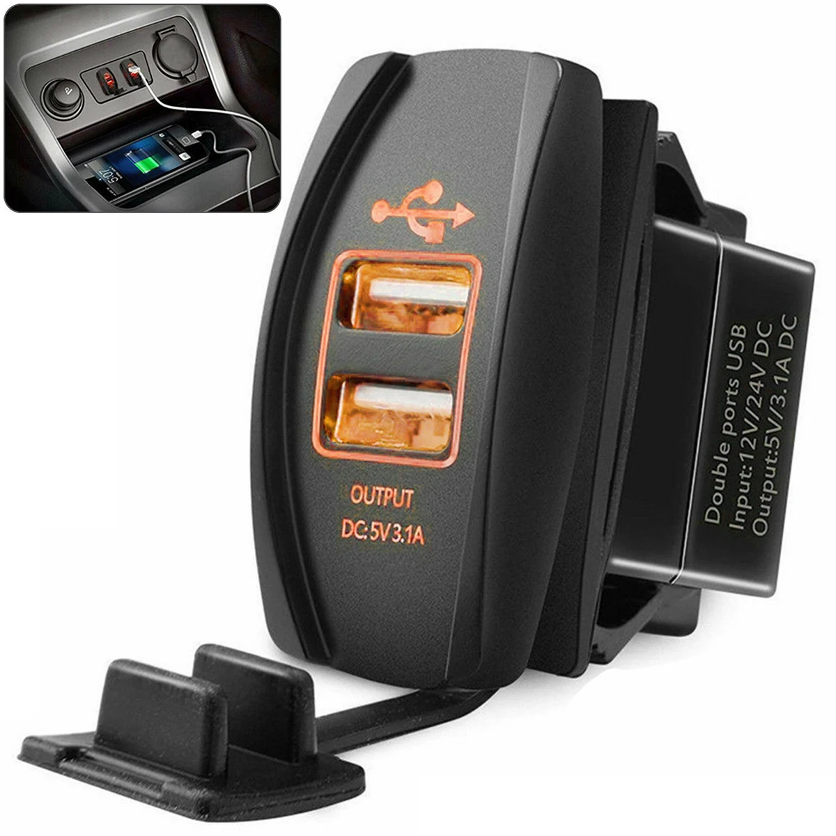 Универсальное автомобильное зарядное устройство SOONHUA 3 1 а с двумя USB