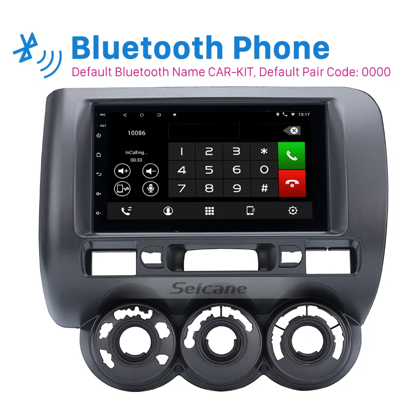 Seicane Android 8 1 2Din 7 &quotавтомобильное радио для 2002-2008 HONDA Jazz (Руководство AC RHD) GPS Mutimedia
