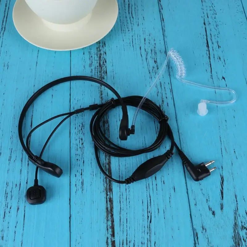 2 Pin PTT горло Mic Covert Акустическая трубка наушник гарнитура для Motorola|Микрофоны| |