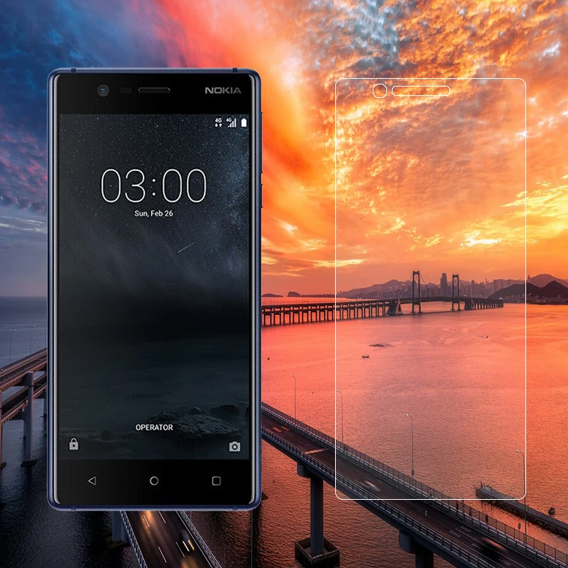 Ультратонкое тонкое закаленное стекло для Nokia 3 прозрачная защитная пленка HD