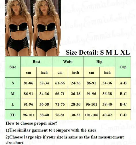 

Women Hot Bikini Set Push Up Padded Bandage Swimwear Swimsuit Beach Bathing Suit