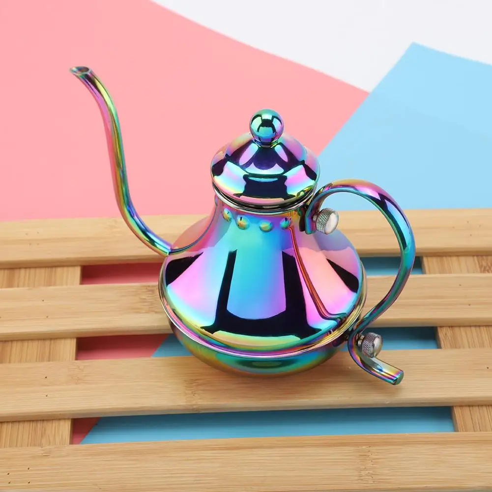 Ручной чайник для кофе TOPINCN ручная капельная Кофеварка из нержавеющей стали