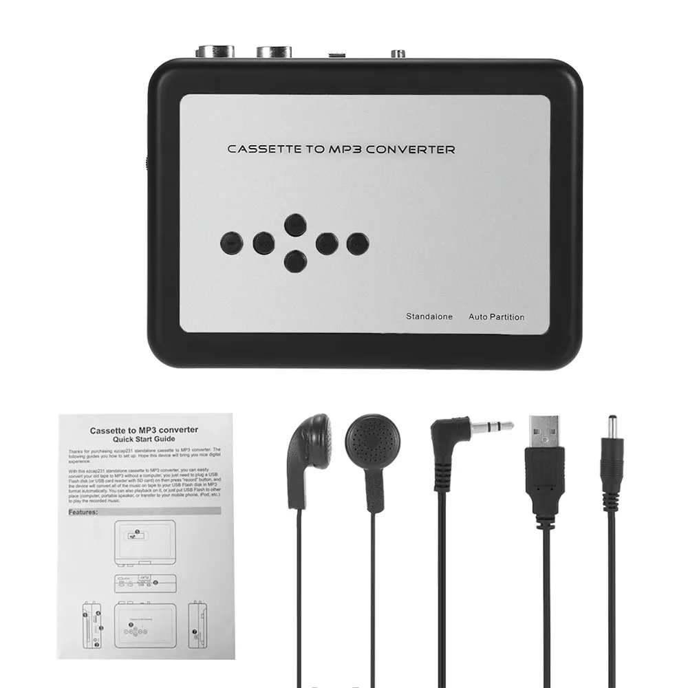 Ezcap Кассетная лента в MP3 конвертер Классический USB кассета плеер Захват аудио