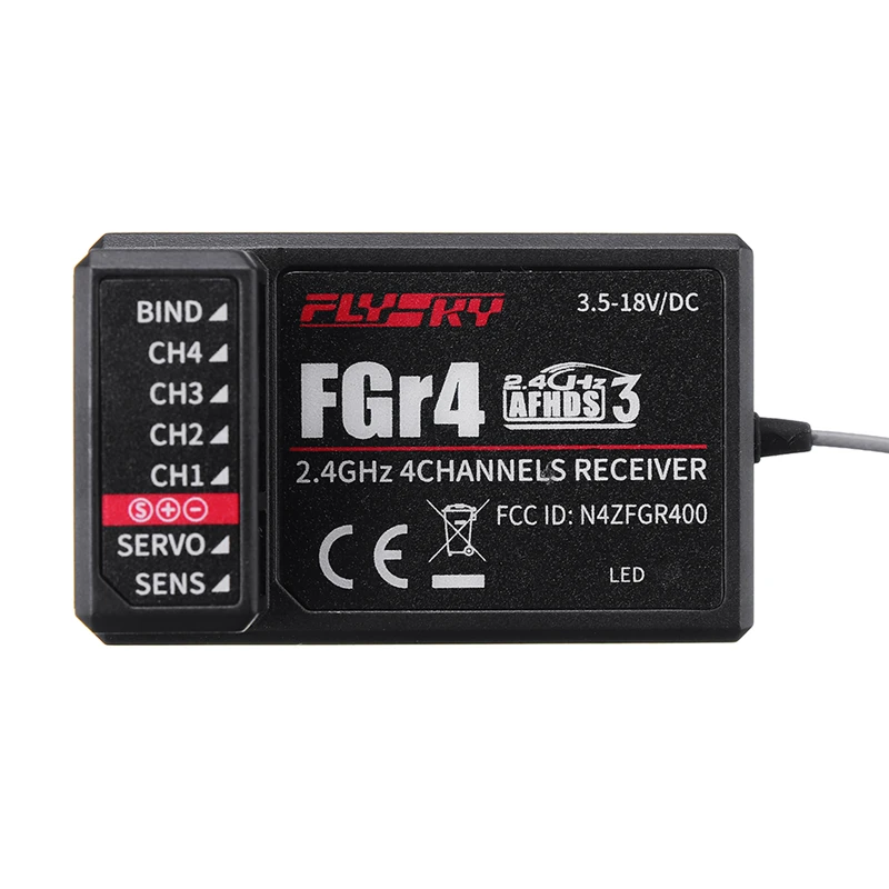 Flysky FS GR4 2 4 Ghz 4CH AFHDS приемник для NB4 + TR4 FG4 передатчик RC автомобиль Лодка Дрон|Детали